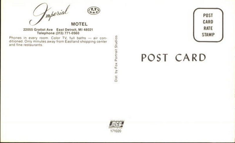 Imperial Motel - Vintage Postcard